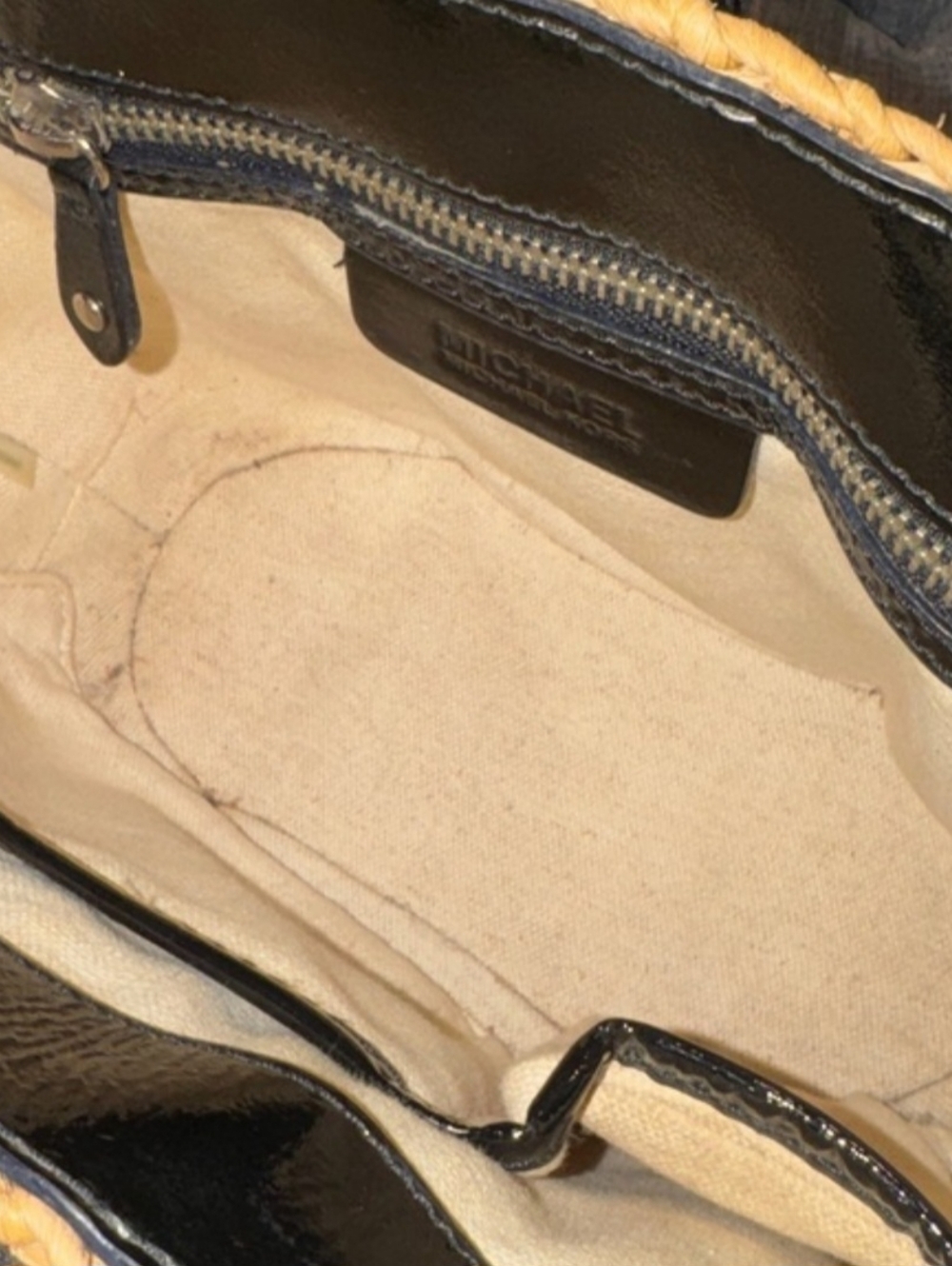 Michael Kors Santorini Natural Straw Tote - Picture 9 of 16